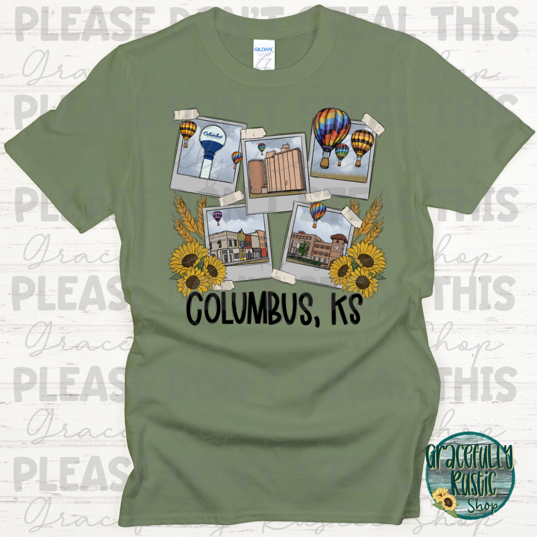 Columbus KS Hometown Collage | Gracefully Rustic Shop Exclusive
