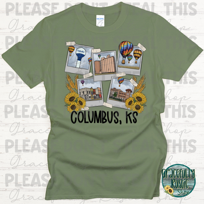 Columbus KS Hometown Collage | Gracefully Rustic Shop Exclusive