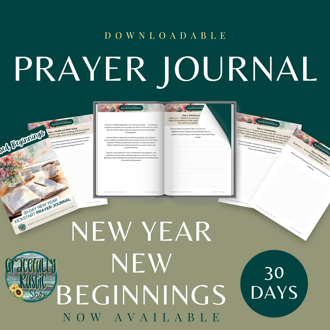 Blessed Beginnings | 30 - Day New Year Kickstart Prayer Journal