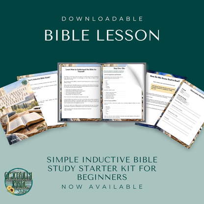 Simple Inductive Bible Study Starter Kit for Beginners - Bible Study