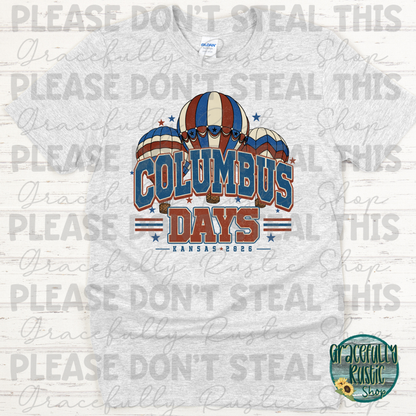 Columbus Days 2026 Varsity RWB | Gracefully Rustic Shop Exclusive