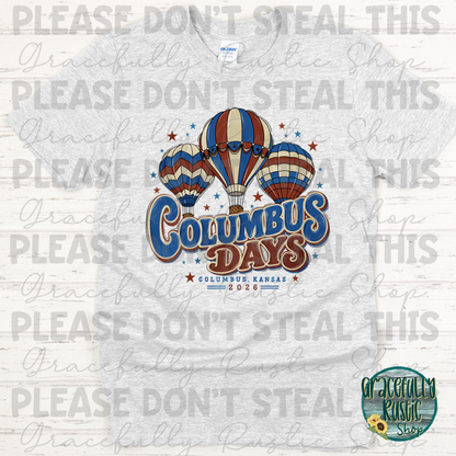 Columbus Days 2026 Retro | Gracefully Rustic Shop Exclusive