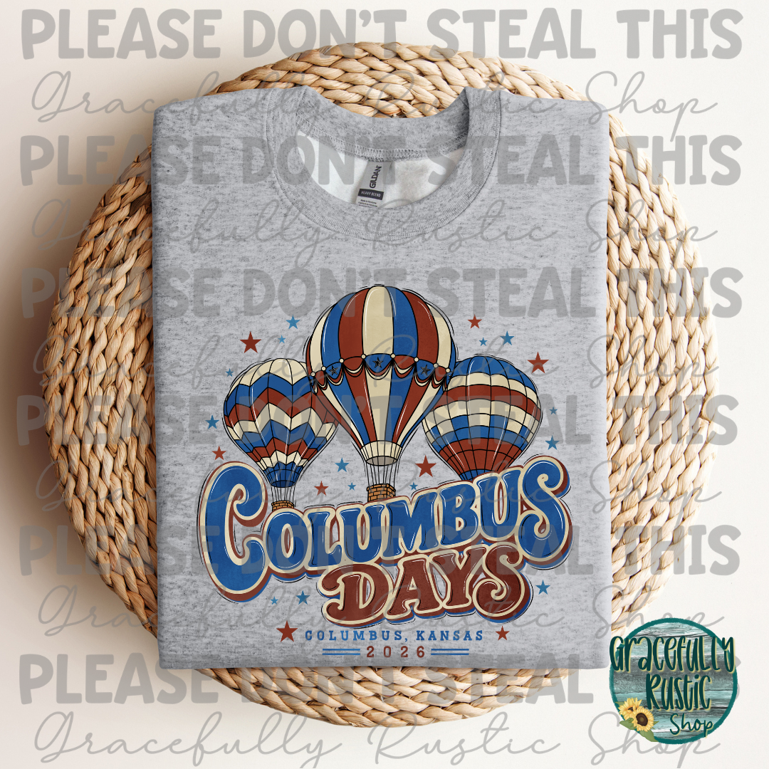 Columbus Days 2026 Retro | Gracefully Rustic Shop Exclusive