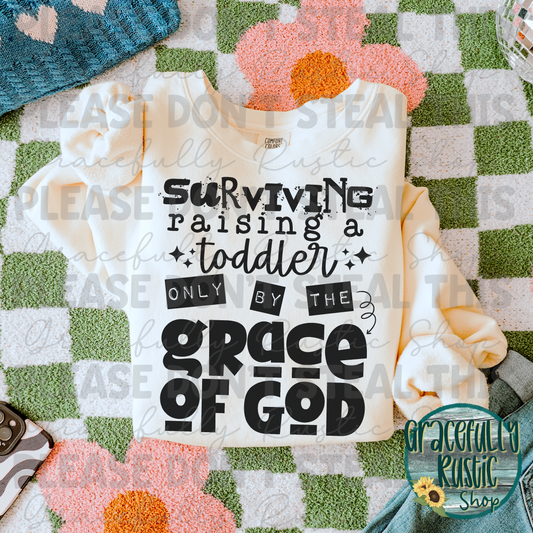 Surviving Toddler | Black Font
