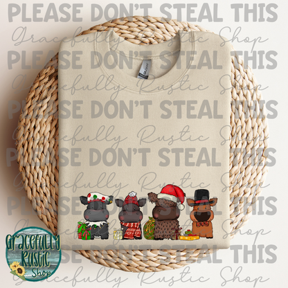 Cute Christmas Cows | Gracefully Rustic Shop Exclusive