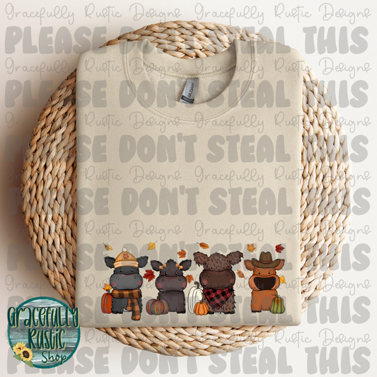 Cute Fall Cows | Gracefully Rustic Shop Exclusive
