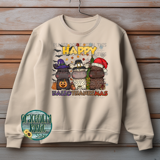 Cute Cows Happy HalloThanksMas | Gracefully Rustic Shop Exclusive
