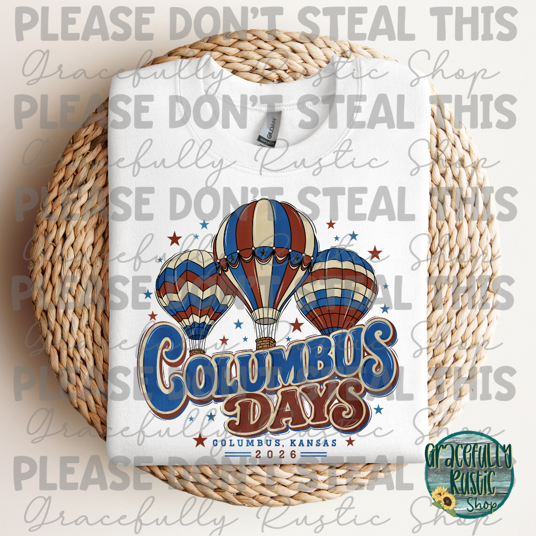 Columbus Days 2026 Retro | Gracefully Rustic Shop Exclusive