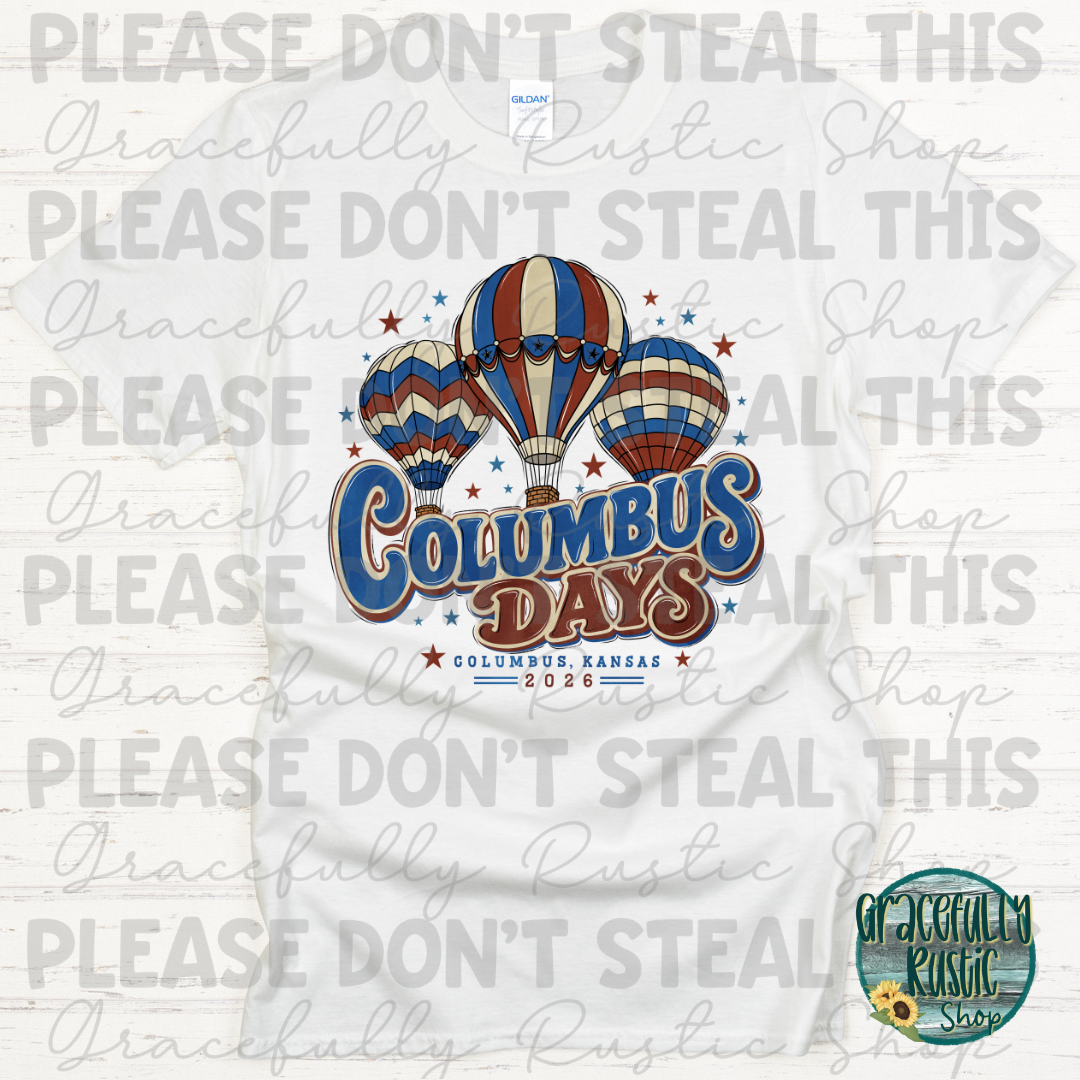 Columbus Days 2026 Retro | Gracefully Rustic Shop Exclusive