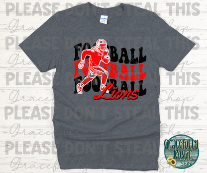 Baxter Springs Football Player Stacked