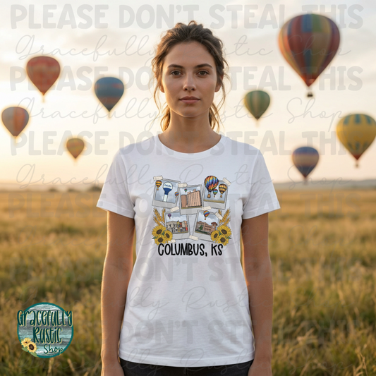 Columbus KS Hometown Collage | Gracefully Rustic Shop Exclusive