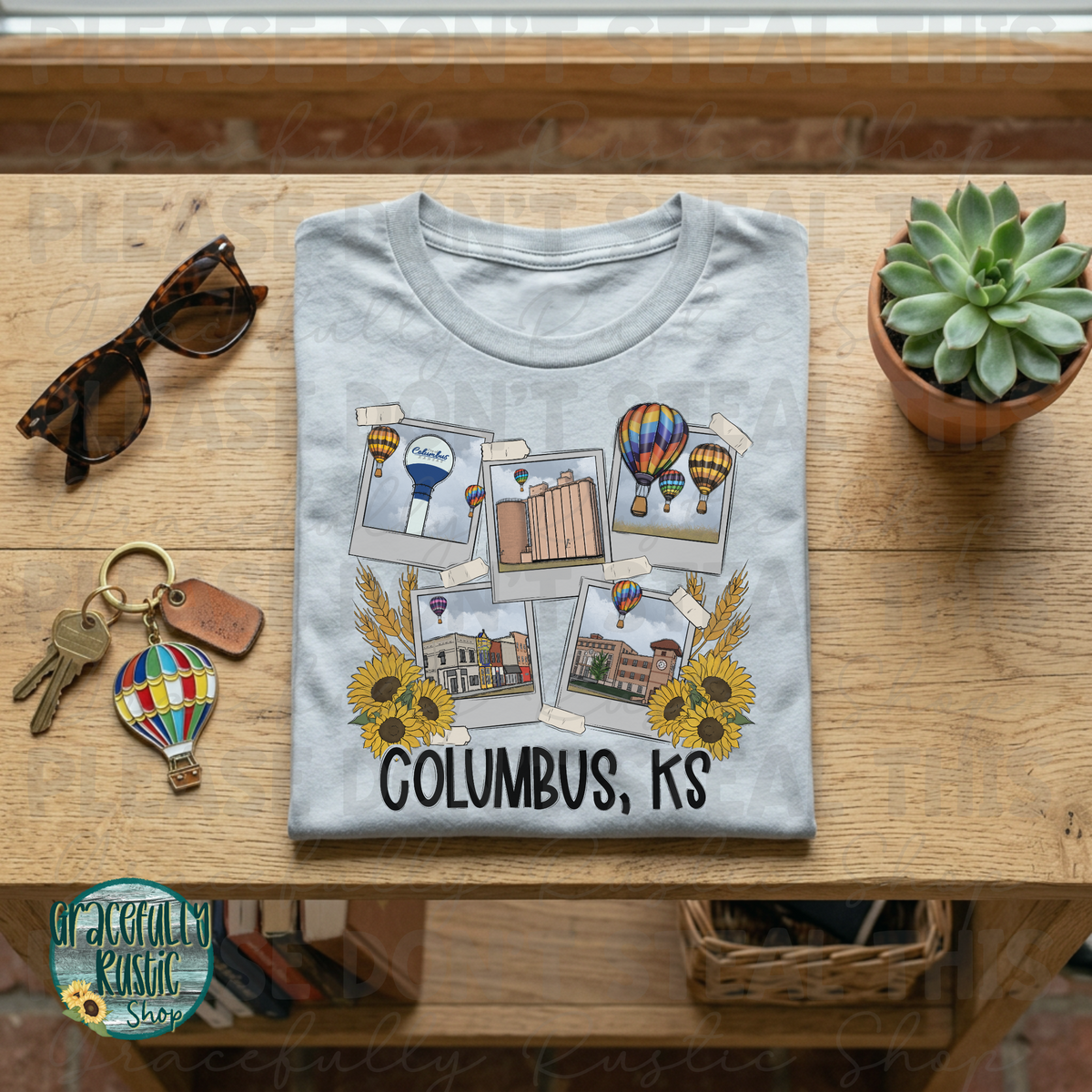 Columbus KS Hometown Collage | Gracefully Rustic Shop Exclusive