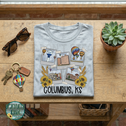 Columbus KS Hometown Collage | Gracefully Rustic Shop Exclusive