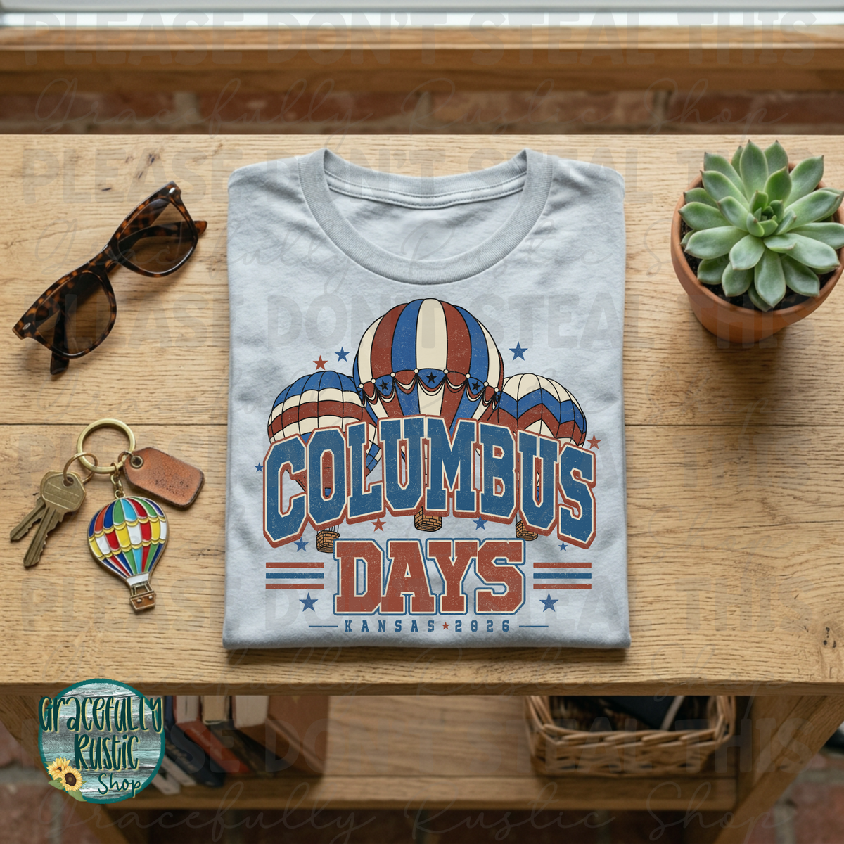 Columbus Days 2026 Varsity RWB | Gracefully Rustic Shop Exclusive