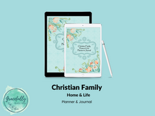 Load image into Gallery viewer, Christian Family Home &amp; Life - Planner &amp; Journal - Light Blue Floral
