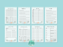 Load image into Gallery viewer, Christian Family Home &amp; Life - Planner &amp; Journal - Light Blue Floral
