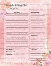 Load image into Gallery viewer, Christian Family Home &amp; Life - Planner &amp; Journal - Pink Floral
