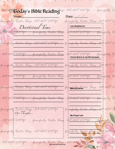 Christian Family Home & Life - Planner & Journal - Pink Floral