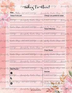 Christian Family Home & Life - Planner & Journal - Pink Floral