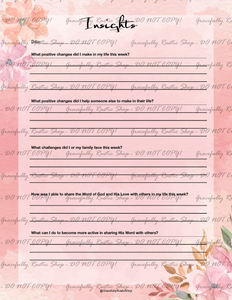 Christian Family Home & Life - Planner & Journal - Pink Floral