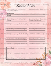 Load image into Gallery viewer, Christian Family Home &amp; Life - Planner &amp; Journal - Pink Floral
