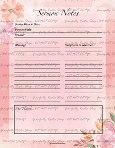 Christian Family Home & Life - Planner & Journal - Pink Floral