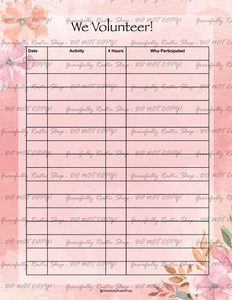 Christian Family Home & Life - Planner & Journal - Pink Floral