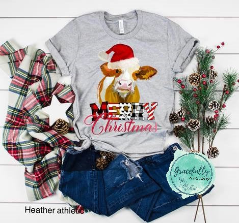 Merry Christmas Cow
