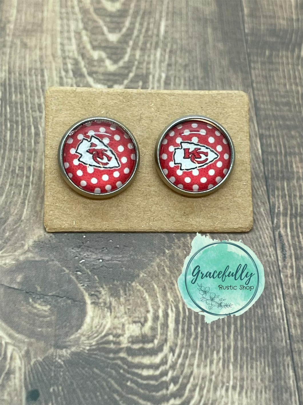 Chiefs Red Polka Dot Arrowhead