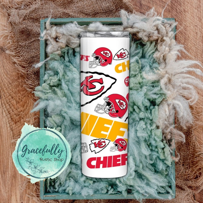 KC Football Custom Tumbler