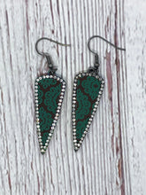 Load image into Gallery viewer, Embossed Leather Earrings
