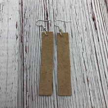 Load image into Gallery viewer, Long Rectangle Leather Earrings
