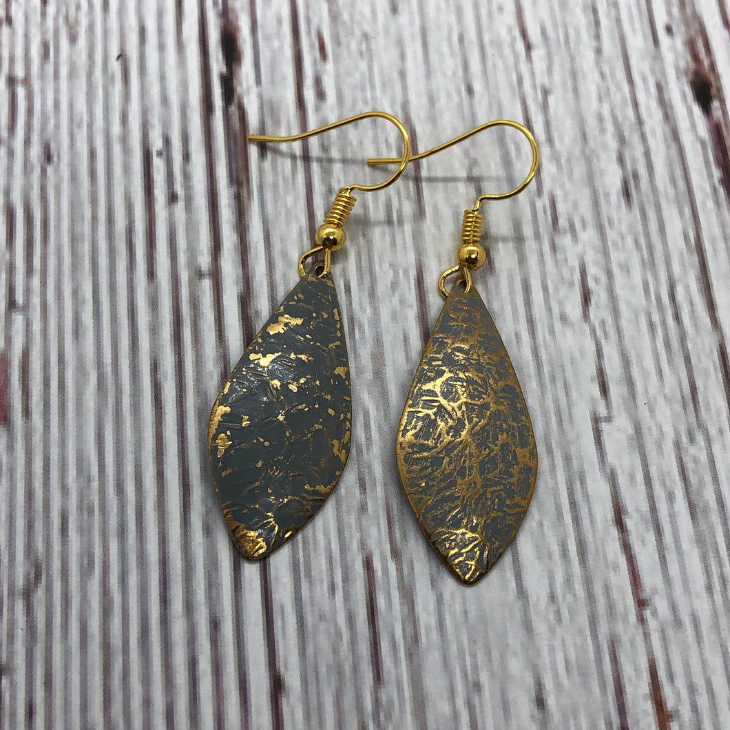 Hammered Teardrop Earrings