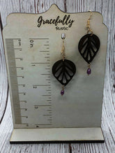 Load image into Gallery viewer, Leather Leaf Earrings
