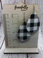 Load image into Gallery viewer, Plaid Leather Earrings
