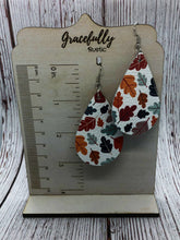 Load image into Gallery viewer, Fall Leaves Leather Earrings
