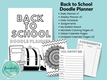 Load image into Gallery viewer, Back to School Doodle Planner
